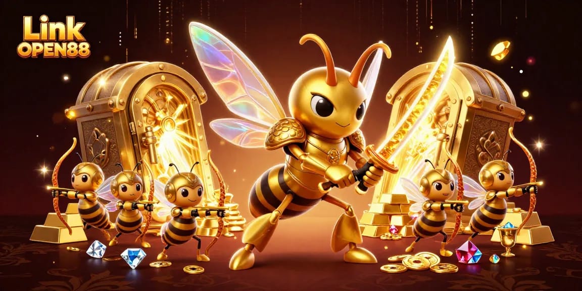 Engage with Link OPEN88 through thrilling online casino adventures featuring vibrant, dynamic characters and rich treasure.