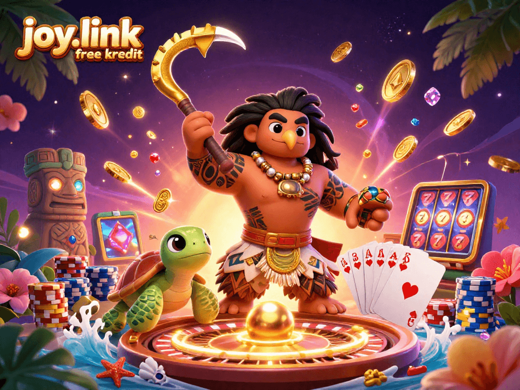 Spin the wheel at joy.link free kredit to find exciting gaming adventures in a vibrant casino scene.