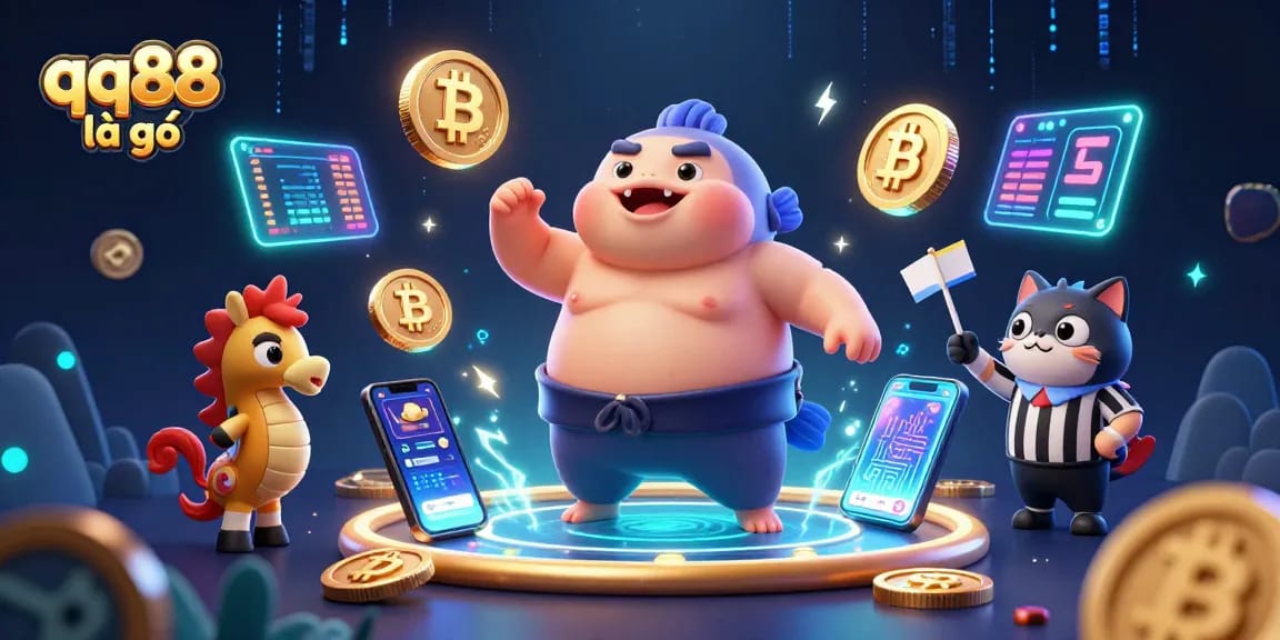 Engage with the impressive scene featuring casino elements as the fugu and catfish illustrate qq88 là gì.