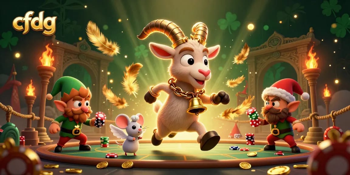 Engage with cfdg's thrilling casino action featuring Krampus and mischievous elves!