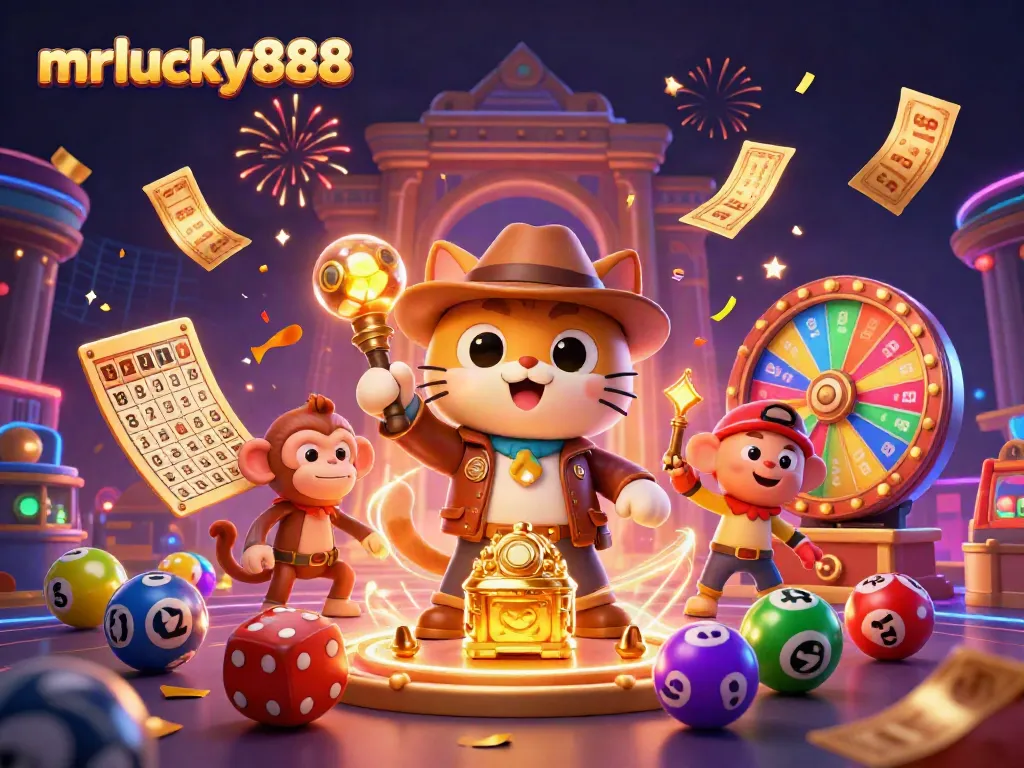 Engage with mrlucky888 through thrilling casino fun with colorful elements and a festive atmosphere.