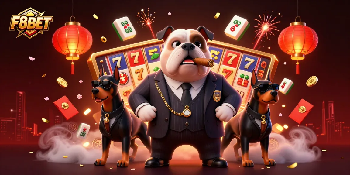 F8BET offers engaging slot experiences with cartoon characters in a vibrant casino scene.