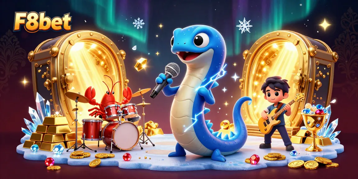 Experience the excitement of F8bet with a vibrant underwater casino scene featuring dynamic characters.