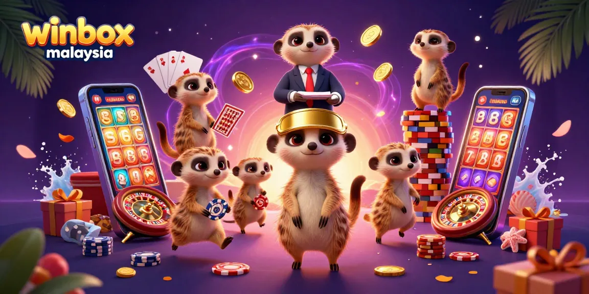 Experience the thrill of winbox malaysia with lively meerkats managing an exciting casino operations scene.