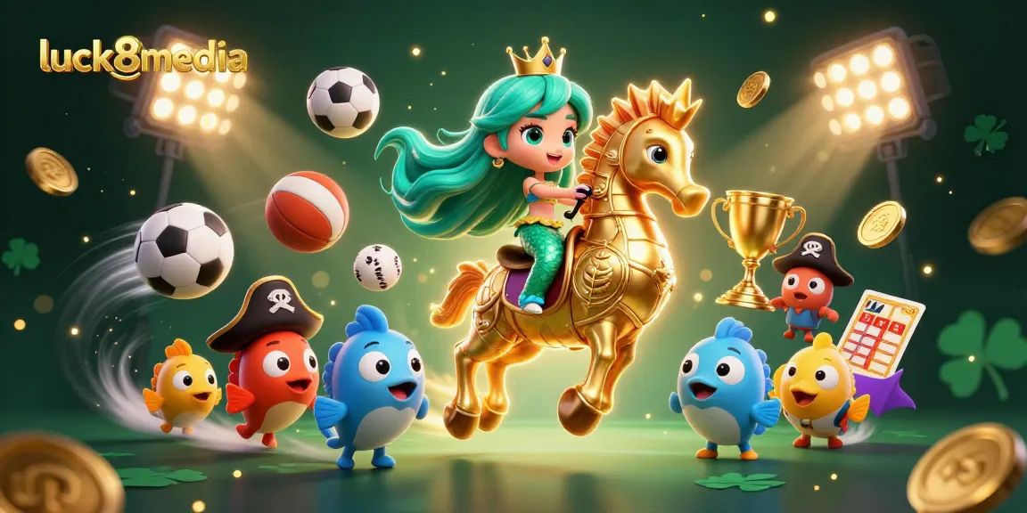Join luck8media players as they experience thrilling sports betting action with vibrant characters and dynamic elements.