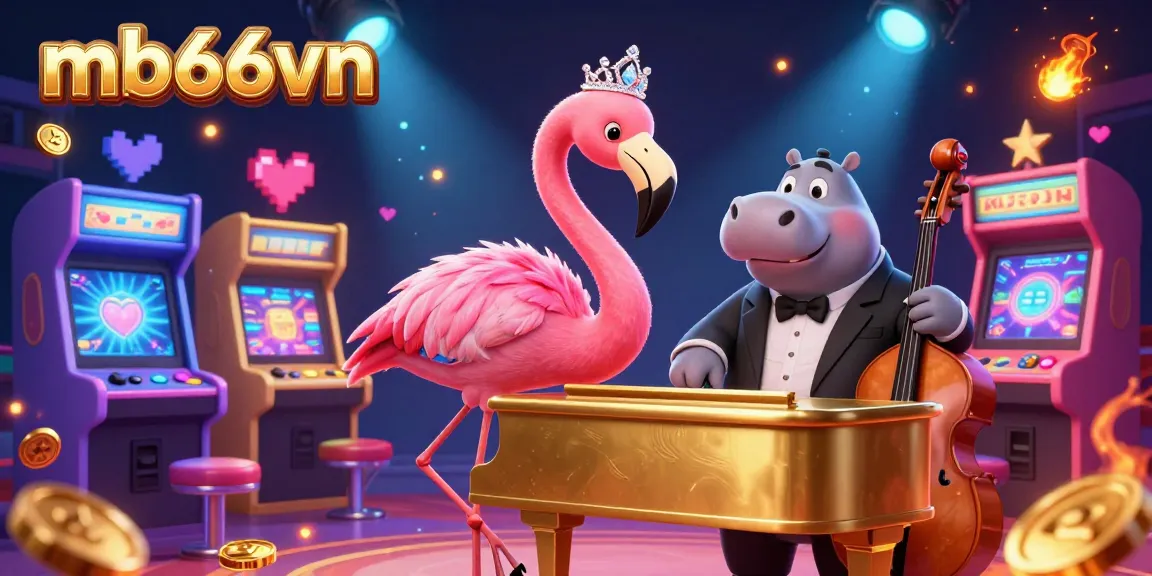 Engage with the vibrant 3D casino scene featuring mb66vn and dynamic gaming elements for thrilling experiences.